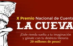 El Concurso Nacional de Cuento La Cueva es el único en Colombia que ofrece 20 millones por una sola historia ganadora.