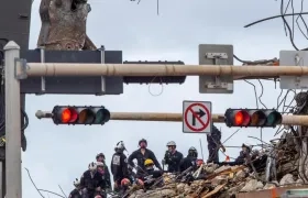 Rescate en edificio desplomado.