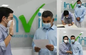 El abogado Laurian Puerta Ruiz toma posesión con Asesor con funciones de Coordinador del Invima de la Región Caribe Uno.