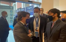 El alcalde Jaime Pumarejo en Madrid, España. 