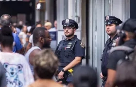 Policías en Nueva York.