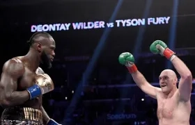 Deontay Wilder y Tyson Fury. 