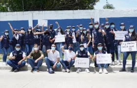 Jóvenes del programa Voluntariado Cívico de cultura ciudadana de Barranquilla.