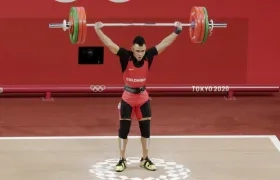 Luis Javier Mosquera, pesista colombiano.