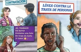 Conocer cómo reportar este delito o cómo pedir ayuda si una persona está siendo explotada es uno de los principales mensajes de este kit.