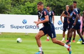 Larry Vásquez, jugador del Junior. 