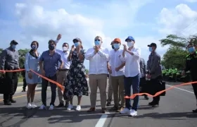 Acto de entrega del tramo de la doble calzada.