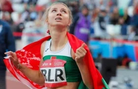 La atleta bielorrusa Krystsina Tsimanouskaya. 