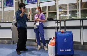 La atleta bielorrusa Krystsina Tsimanouskaya.