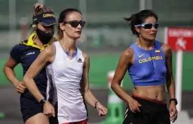 Lorena Arenas y Sandra Galvis competirán en la marcha de 20 kilómetros. 