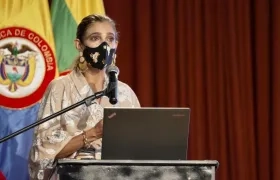 Ángela María Orozco, ministra de Transporte.