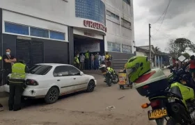 La víctima fue llevada a la Clínica Porvenir. 