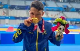 El nadador Nelson Crispín Corzo.