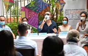 Carlos Polo en la rueda de prensa de El Caribe Cuenta 2021, que arranca este fin de semana.