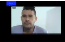 Jorge Eliécer Gaitán durante la audiencia virtual. 