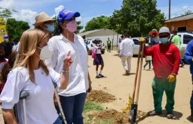 Gobernadora Elsa Noguera en Algodonal.