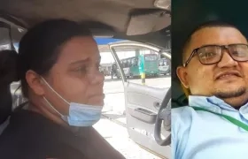 Yurley Gutiérrez y su esposo Jamir Enrique Palacios. 