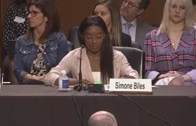Simone Biles, gimnasta estadounidense.