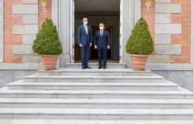 El Rey de España, Felipe VI y el Presidente Iván Duque.