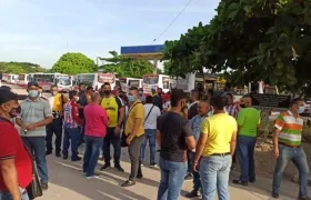 Conductores en una de las nevadas.