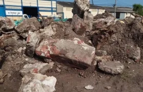 Hallazgo arqueológico en una de las principales avenidas de Cartagena. 