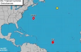 Se formó al norte de las islas Bermudas de la tormenta subtropical Teresa y el fortalecimiento del huracán Sam, ambos en el Atlántico.
