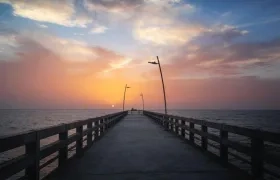 Imagen del muelle de Puerto Colombia.