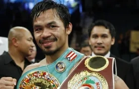 El icono filipino del boxeo Manny Pacquiao.