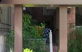 La Policía llegó al lugar de los hechos. 