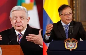 Los Presidentes Andrés Manuel López Obrador y Gustavo Petro.