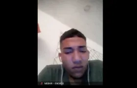 Josué Moreno Rángel durante la audiencia virtual de este jueves. 