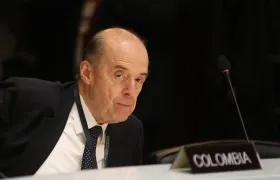 El Canciller de Colombia, Álvaro Leyva.