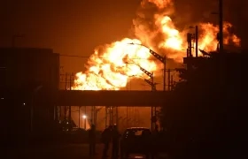 Imagen del incendio.