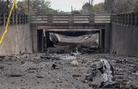 En este puente de Johannesburgo se registró la tragedia.