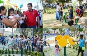 Acto de entrega del parque.