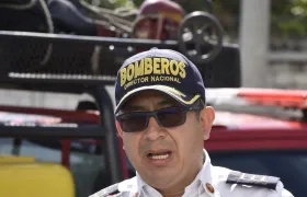 Charles Benavides, director Nacional de Bomberos