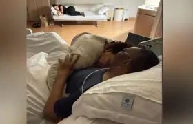 Kely Nascimento con la imagen que compartió junto a su padre.