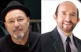 Rubén Blades, músico panameño y Ley Martin, hombre de radio barranquillero.