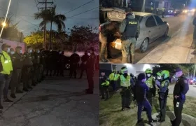 Operativos de la Policía durante la noche del 31 de diciembre y madrugada de este 1 de enero. 