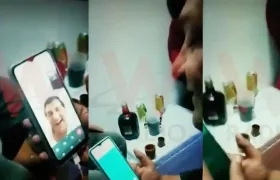 Momento de la videollamada