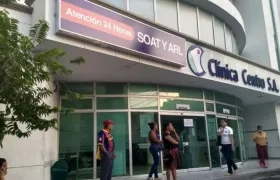 El vigilante fue llevado a a Clínica Centro. 