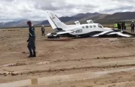 La aeronave tenía como destino la oriental ciudad de Santa Cruz.