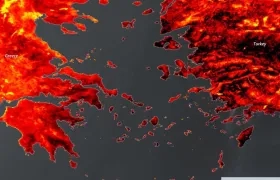 Ola de calor en Europa vista por Copernicus.