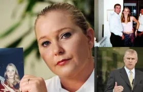 Virginia Giuffre y el príncipe Andrés.