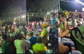 Aglomeraciones en gallera de Ponedera. 