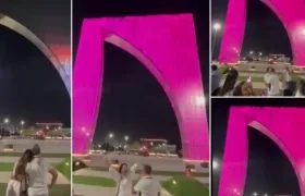 En la Ventana de Campeones se reveló para una pareja el sexo de su bebé.