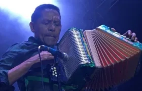 Israel Romero, acordeonero del Binomio.