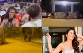 Imágenes del tiroteo y de la modelo Cristina Vita Aranda.