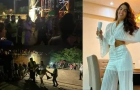 Imágenes del tiroteo y de la modelo Cristina Vita Aranda.