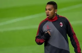 Robinho, jugador brasileño. 